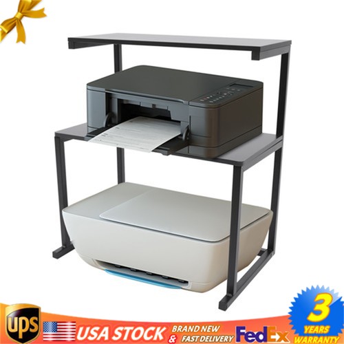 Tier iron printer stand desk - 3,