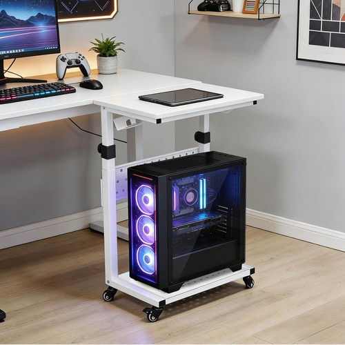 Mobile computer stand tier - stand, 2-tier