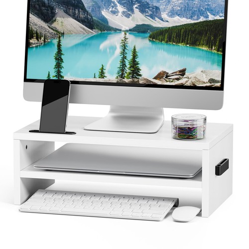 Wood monitor stand riser - wood,