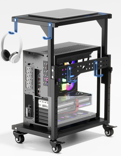Desktop tower stand with - desktop,