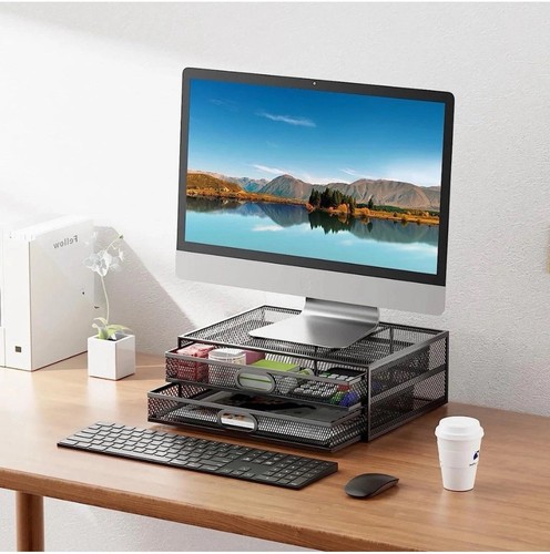Monitor stand storage drawer - monitor, stand/storage