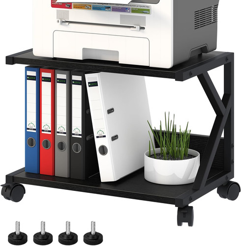 Desktop printer stand with - desktop,
